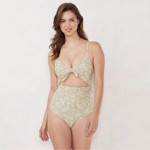Women's LC Tie-Front One-Piece Swimsuit